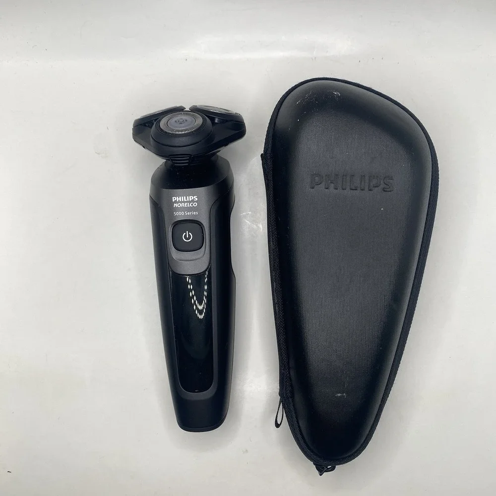 Philips S5966 Norelco Aquatouch Rechargeable Electric Shaver TESTED NO CHARGER A